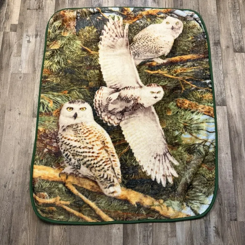 American Heritage Royal Plush Raschel Throw Blanket Soft 43